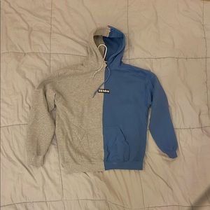 Blue and Grey Sendr Hoodie